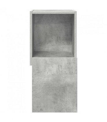 vidaXL Corner Cabinet Concrete Grey 30.5x30x65cm Engineered Wood — Size: 30x30.5x65cm