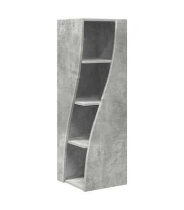 vidaXL Corner Cabinet Concrete Grey 32x32x102cm Engineered Wood
