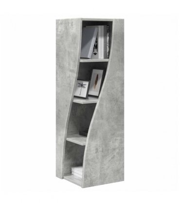 vidaXL Corner Cabinet Concrete Grey 32x32x102cm Engineered Wood