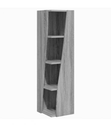 vidaXL Corner Cabinet Grey Sonoma 27.5x27x102cm Engineered Wood