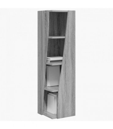 vidaXL Corner Cabinet Grey Sonoma 27.5x27x102cm Engineered Wood