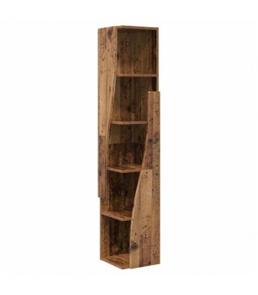 vidaXL Corner Cabinet Old Wood 27.5x27x140cm Engineered Wood