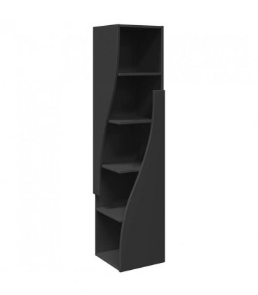 vidaXL Corner Cabinet Black 32x32x140cm Engineered Wood