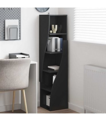 vidaXL Corner Cabinet Black 32x32x140cm Engineered Wood