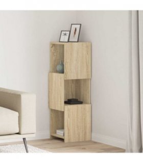 vidaXL Corner Cabinet Sonoma Oak 30.5x30x95cm Engineered Wood — Size: 30x30.5x95cm
