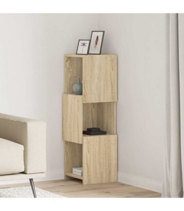 vidaXL Corner Cabinet Sonoma Oak 30.5x30x95cm Engineered Wood — Size: 30x30.5x95cm