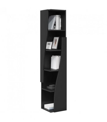 vidaXL Corner Cabinet Black 27.5x27x140cm Engineered Wood