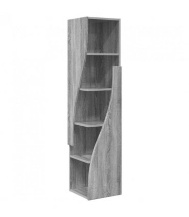 vidaXL Corner Cabinet Grey Sonoma 32x32x140cm Engineered Wood