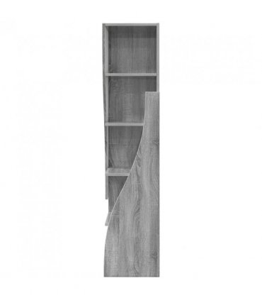 vidaXL Corner Cabinet Grey Sonoma 32x32x140cm Engineered Wood