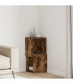 vidaXL Corner Cabinet Smoked Oak 30.5x30x65cm Engineered Wood — Size: 30x30.5x65cm