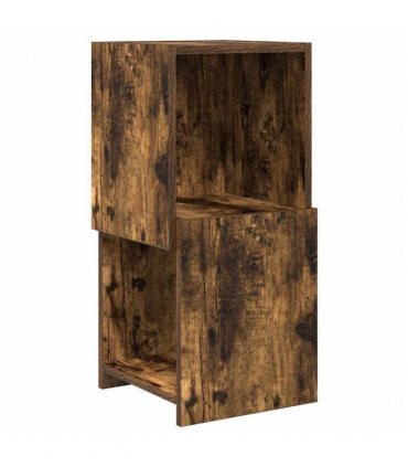 vidaXL Corner Cabinet Smoked Oak 30.5x30x65cm Engineered Wood — Size: 30x30.5x65cm