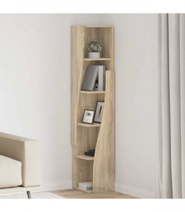 vidaXL Corner Cabinet Sonoma Oak 27.5x27x140cm Engineered Wood