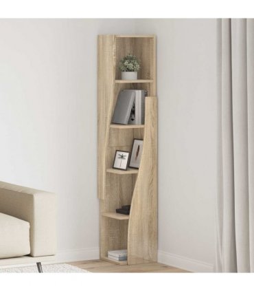 vidaXL Corner Cabinet Sonoma Oak 27.5x27x140cm Engineered Wood