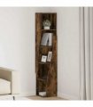 vidaXL Corner Cabinet Smoked Oak 27.5x27x140cm Engineered Wood