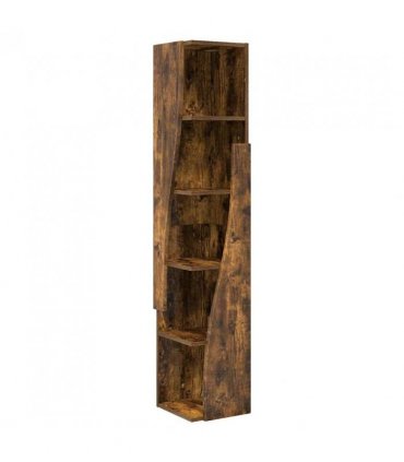 vidaXL Corner Cabinet Smoked Oak 27.5x27x140cm Engineered Wood
