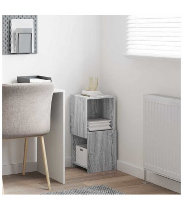 vidaXL Corner Cabinet Grey Sonoma 30.5x30x65cm Engineered Wood — Size: 30x30.5x65cm