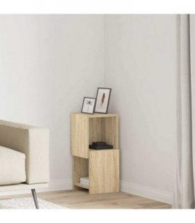 vidaXL Corner Cabinet Sonoma Oak 25.5x25x55cm Engineered Wood — Size: 25x25.5x55cm