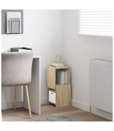 vidaXL Corner Cabinet Sonoma Oak 25.5x25x55cm Engineered Wood — Size: 25x25.5x55cm