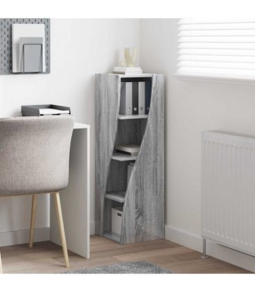 vidaXL Corner Cabinet Grey Sonoma 32x32x102cm Engineered Wood