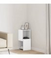 vidaXL Corner Cabinet 25.5x25x55cm Engineered Wood — Colour: White, Size: 25x25.5x55cm