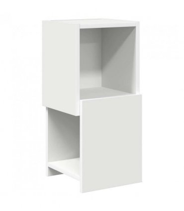vidaXL Corner Cabinet 25.5x25x55cm Engineered Wood — Colour: White, Size: 25x25.5x55cm