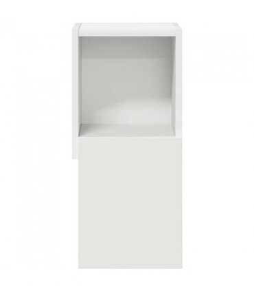 vidaXL Corner Cabinet 25.5x25x55cm Engineered Wood — Colour: White, Size: 25x25.5x55cm