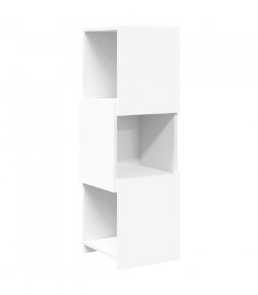 vidaXL Corner Cabinet 30.5x30x95cm Engineered Wood — Colour: White, Size: 30x30.5x95cm