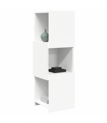 vidaXL Corner Cabinet 30.5x30x95cm Engineered Wood — Colour: White, Size: 30x30.5x95cm