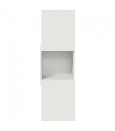 vidaXL Corner Cabinet 30.5x30x95cm Engineered Wood — Colour: White, Size: 30x30.5x95cm