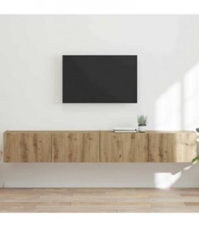 vidaXL TV Wall Cabinet 2 pcs Artisian Oak 98 x 31 x 29.5 cm — Colour: Artisan oak