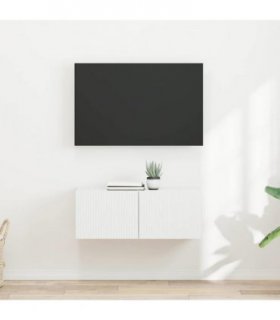 vidaXL TV Wall Cabinet 2 pcs White 39 x 31 x 29.5 cm Engineered Wood
