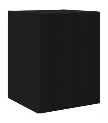 vidaXL TV Wall Cabinet 2 pcs Black 30 x 31 x 40 cm Engineered Wood