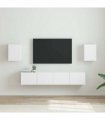 vidaXL TV Wall Cabinet 2 pcs White 30 x 31 x 40 cm Engineered Wood