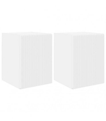 vidaXL TV Wall Cabinet 2 pcs White 30 x 31 x 40 cm Engineered Wood