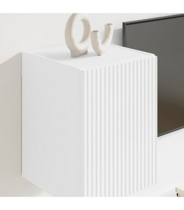 vidaXL TV Wall Cabinet 2 pcs White 30 x 31 x 40 cm Engineered Wood