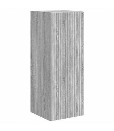 vidaXL TV Wall Cabinet Wall-mounted 2 pcs Grey Sonoma 30 x 31 x 80 cm