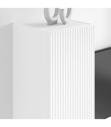 vidaXL TV Wall Cabinet 2 pcs White 30 x 31 x 100 cm Engineered Wood
