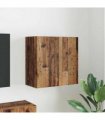 vidaXL TV Wall Cabinet Old Wood 59.5 x 31 x 60 cm Engineered Wood