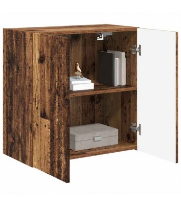 vidaXL TV Wall Cabinet Old Wood 59.5 x 31 x 60 cm Engineered Wood