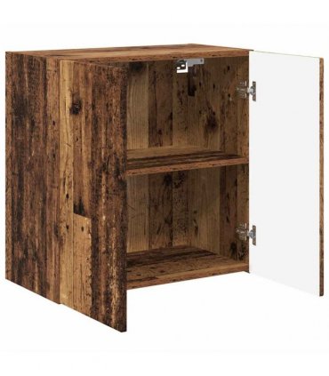 vidaXL TV Wall Cabinet Old Wood 59.5 x 31 x 60 cm Engineered Wood