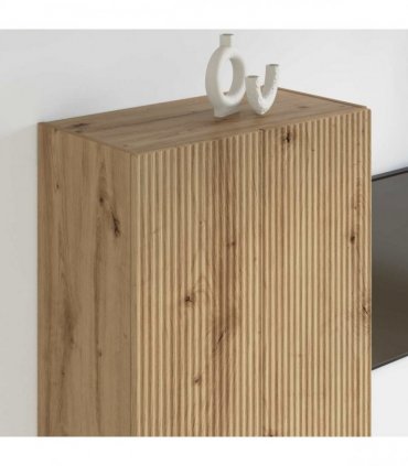 vidaXL TV Wall Cabinet Artisan Oak 59.5 x 31 x 100 cm Engineered Wood