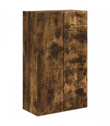 vidaXL TV Wall Cabinet Smoked Oak 59.5 x 31 x 100 cm Engineered Wood