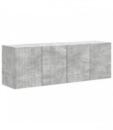 vidaXL TV Wall Cabinet 2 pcs Concrete Grey 59.5 x 31 x 40 cm