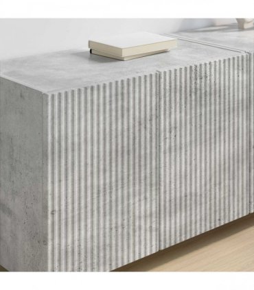 vidaXL TV Wall Cabinet 2 pcs Concrete Grey 59.5 x 31 x 40 cm