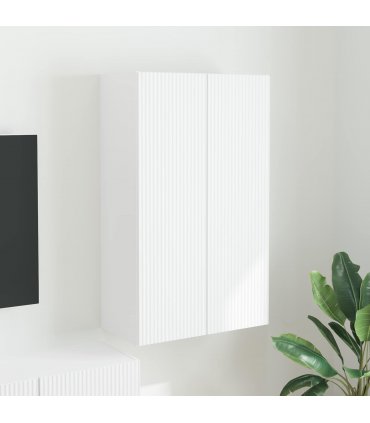 vidaXL TV Wall Cabinet White 59.5 x 31 x 100 cm Engineered Wood
