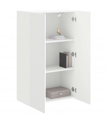 vidaXL TV Wall Cabinet White 59.5 x 31 x 100 cm Engineered Wood