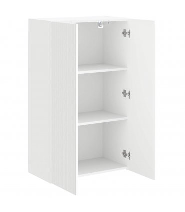 vidaXL TV Wall Cabinet White 59.5 x 31 x 100 cm Engineered Wood