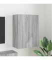 vidaXL TV Wall Cabinet Grey Sonoma 59.5 x 31 x 80 cm Engineered Wood