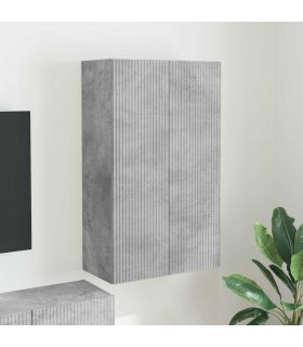 vidaXL TV Wall Cabinet Wall-mounted Concrete Grey 59.5 x 31 x 100 cm
