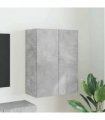 vidaXL TV Wall Cabinet Concrete Grey 59.5 x 31 x 80 cm Engineered Wood